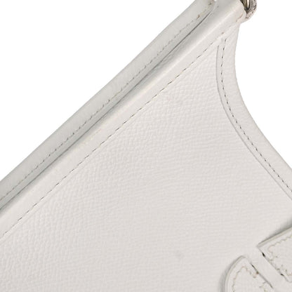 Hermes White Epsom Evelyne TPM Handbag