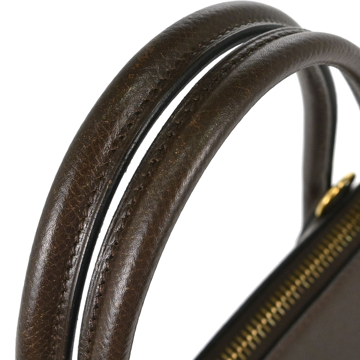 Hermes Chocolat Courchevel Bolide 27 2way Shoulder Handbag