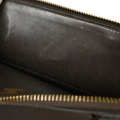 Hermes Chocolat Courchevel Bolide 27 2way Shoulder Handbag