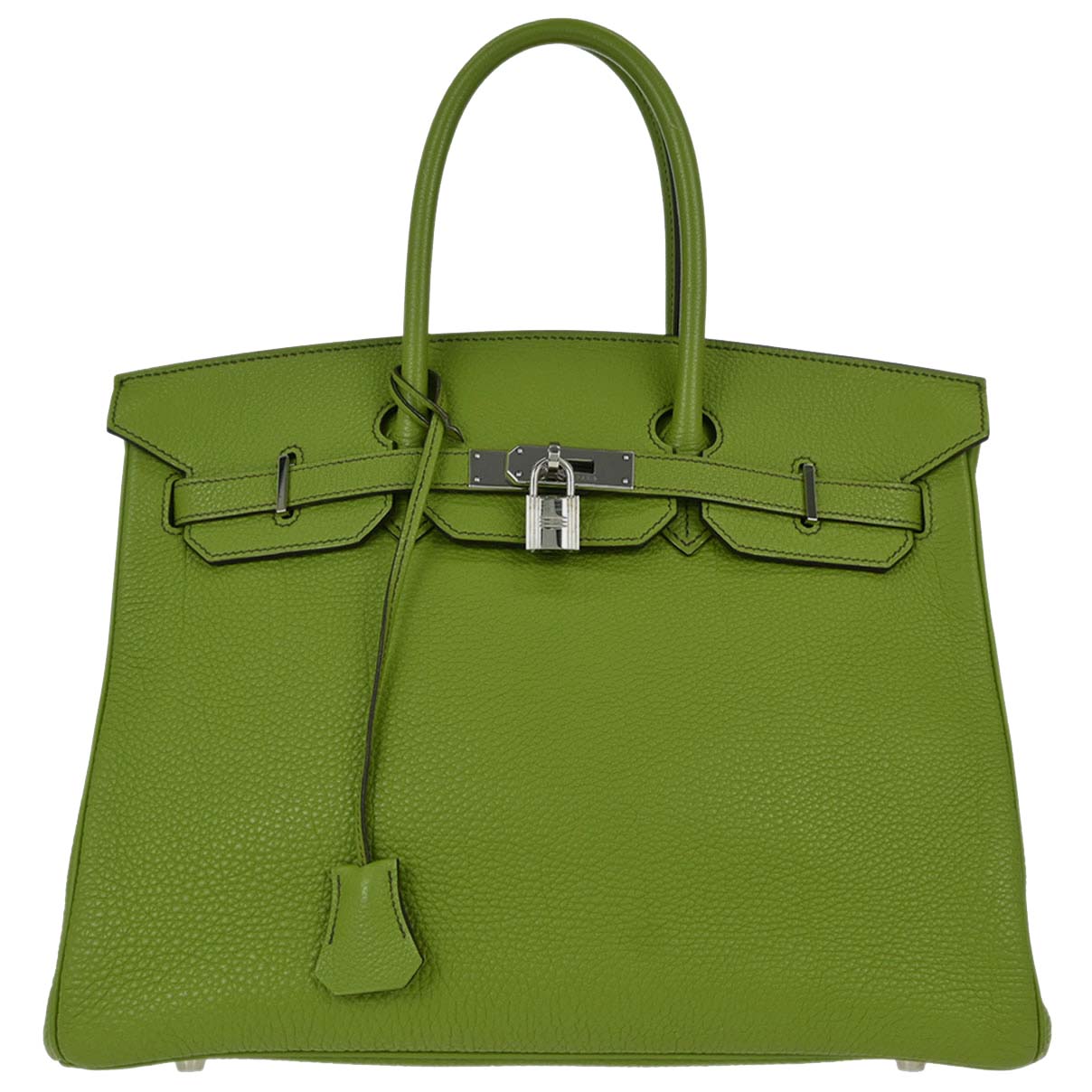 Hermes Anis Green Togo Birkin 35 Handbag