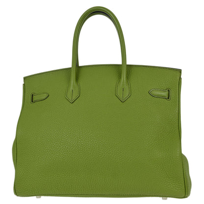 Hermes Anis Green Togo Birkin 35 Handbag