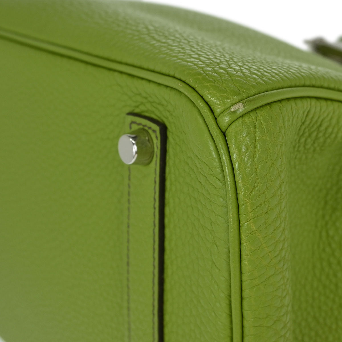 Hermes Anis Green Togo Birkin 35 Handbag