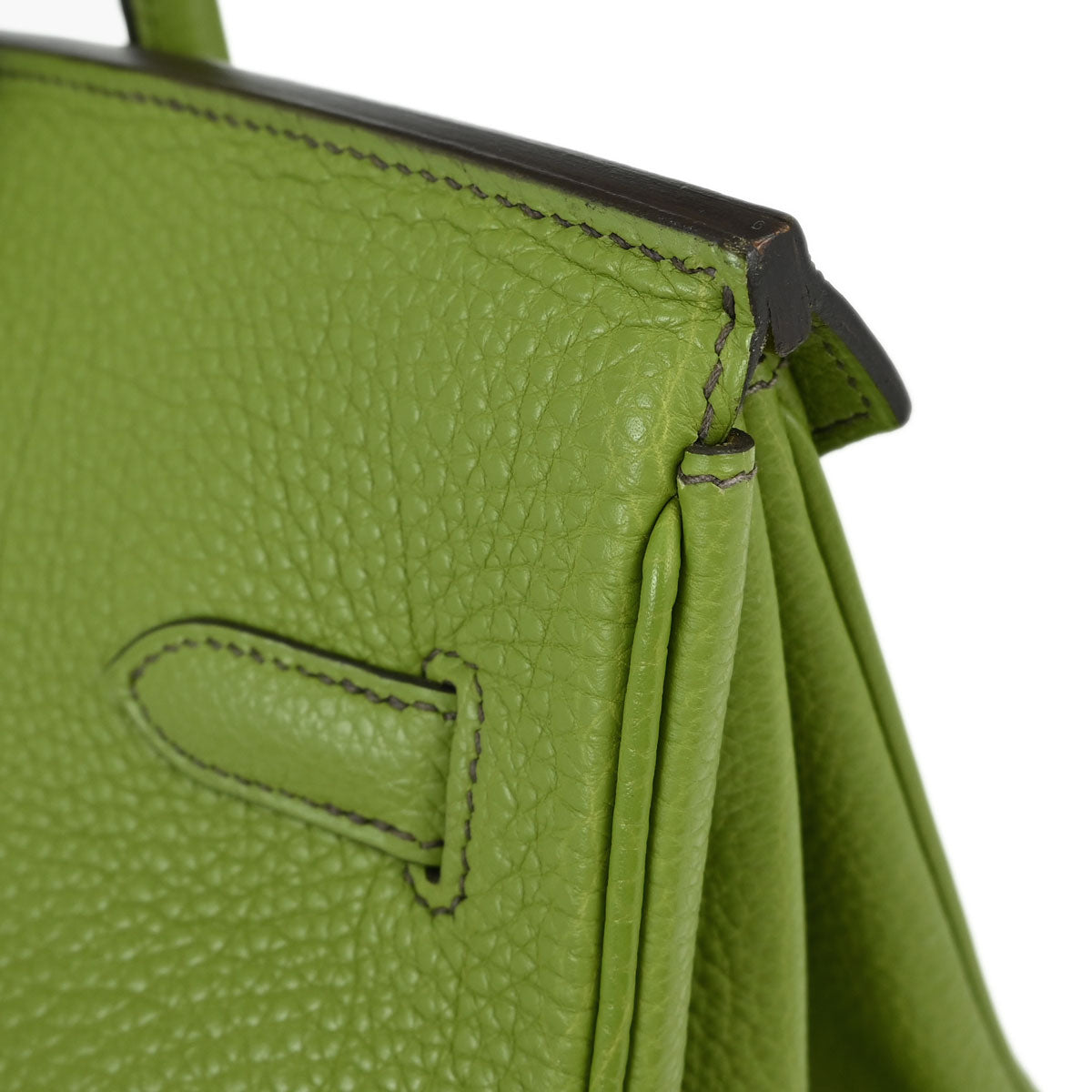Hermes Anis Green Togo Birkin 35 Handbag