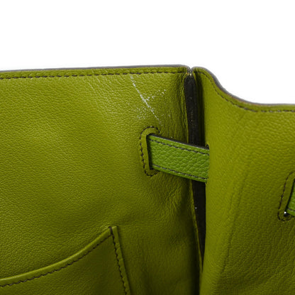 Hermes Anis Green Togo Birkin 35 Handbag