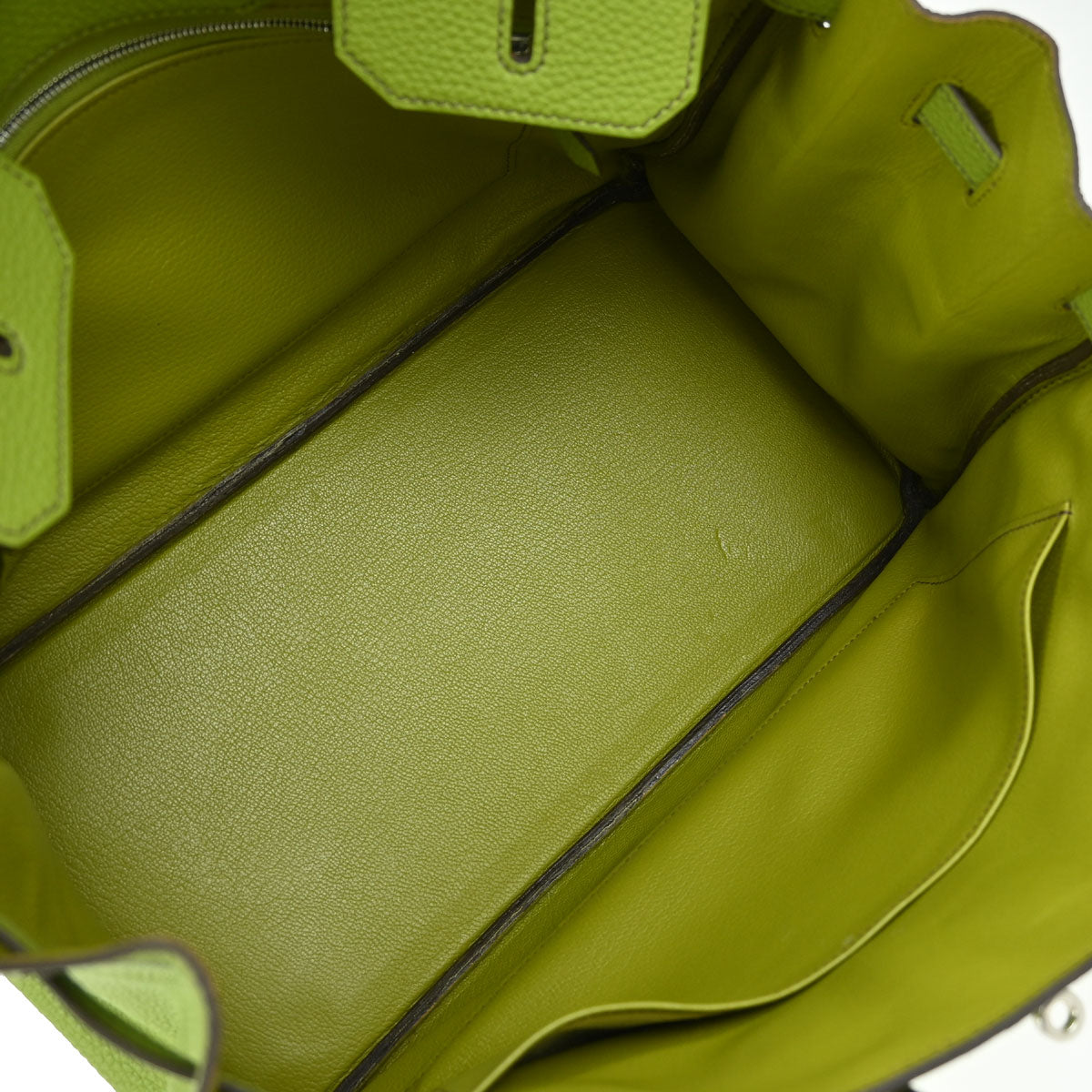 Hermes Anis Green Togo Birkin 35 Handbag