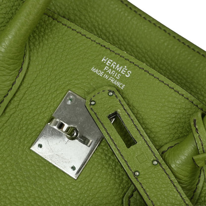 Hermes Anis Green Togo Birkin 35 Handbag