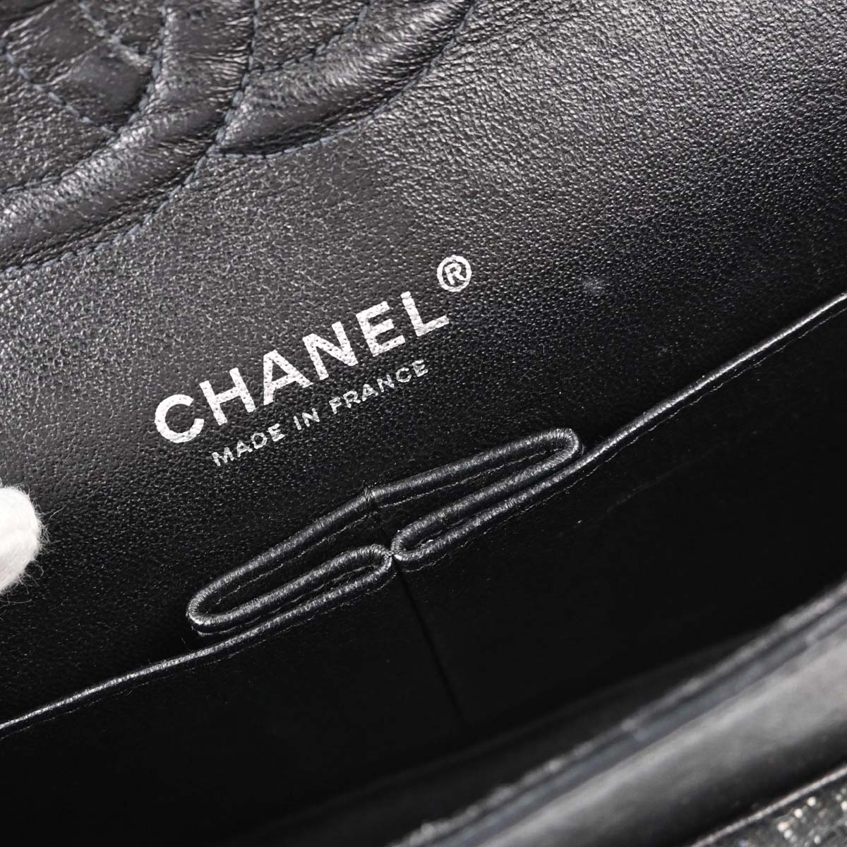 Chanel 2005-2006 Beige Black Tweed Medium Classic Double Flap Shoulder Bag