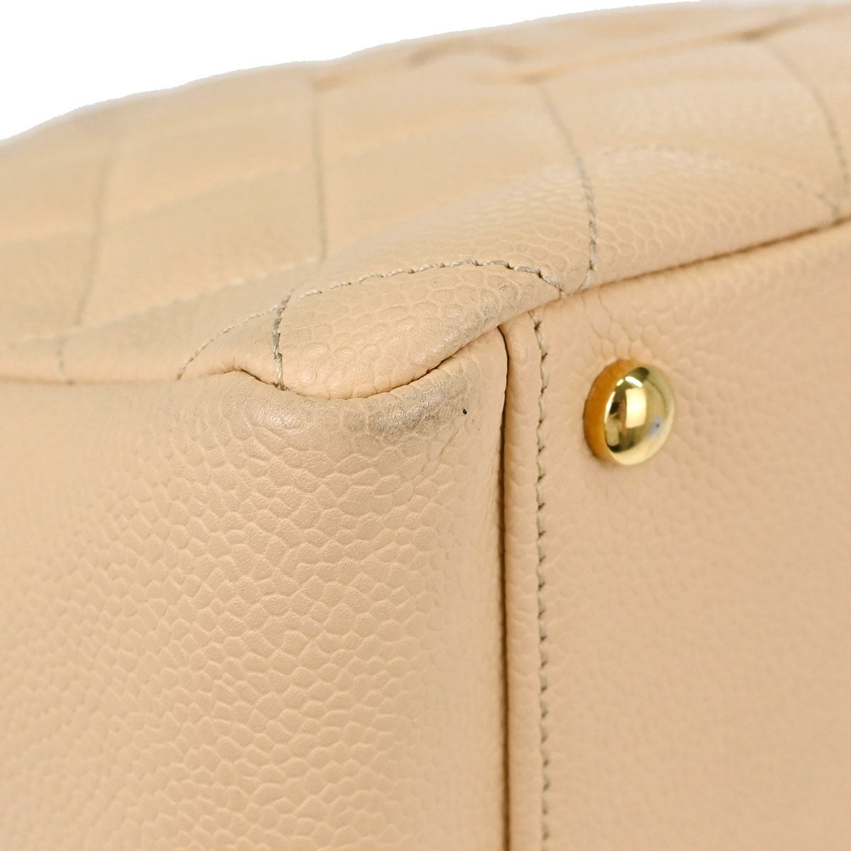 Chanel Beige Caviar Skin Petite Timeless Tote PTT Chain Handbag