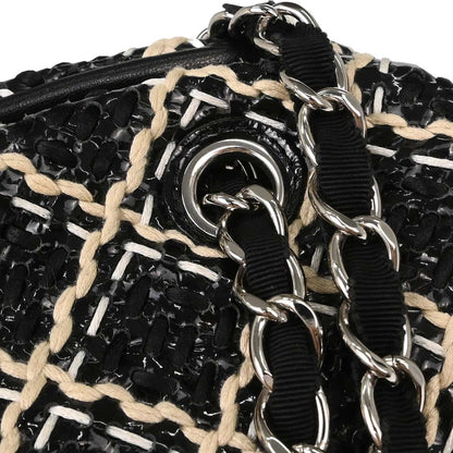 Chanel 2010-2011 Black Patent Leather Small Just Bowling Mademoiselle Handbag