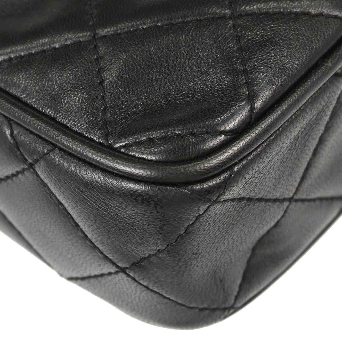 Chanel 1994-1996 Black Lambskin Camera Bag Mini