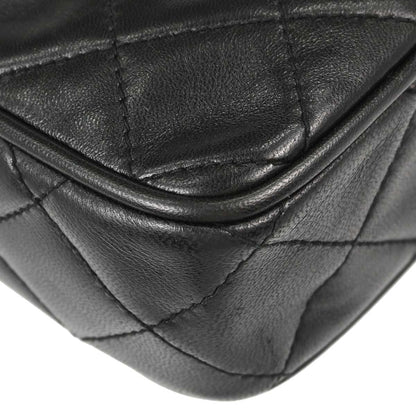 Chanel 1994-1996 Black Lambskin Camera Bag Mini