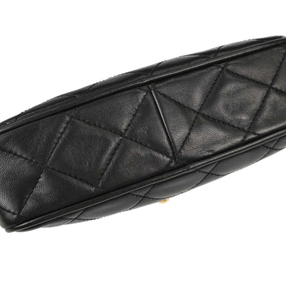 Chanel 1994-1996 Black Lambskin Camera Bag Mini