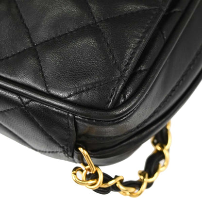 Chanel 1994-1996 Black Lambskin Camera Bag Mini