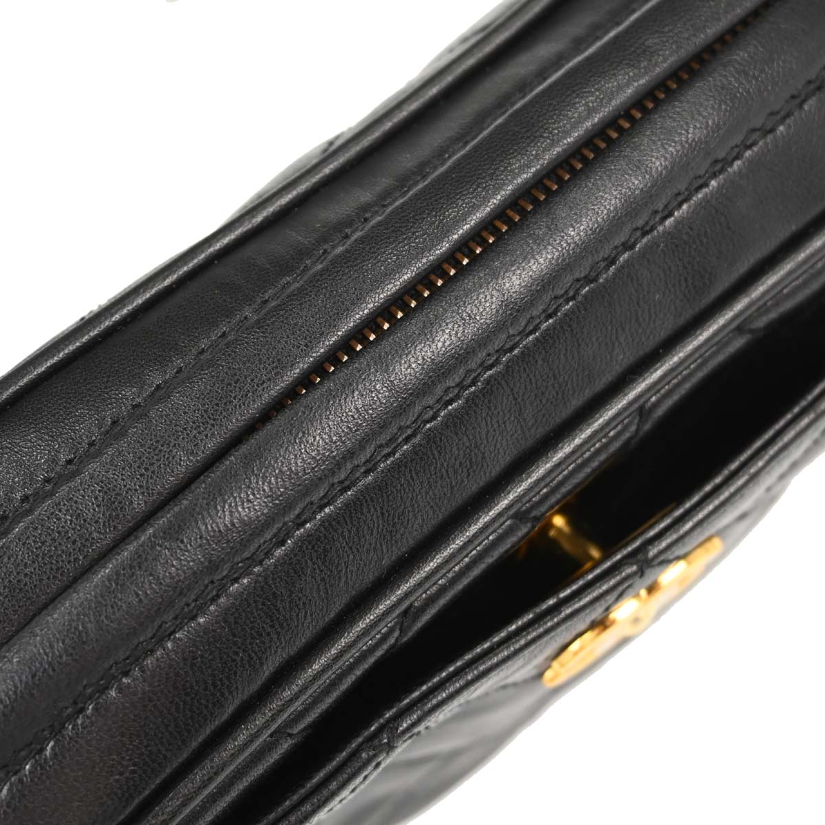 Chanel 1994-1996 Black Lambskin Camera Bag Mini