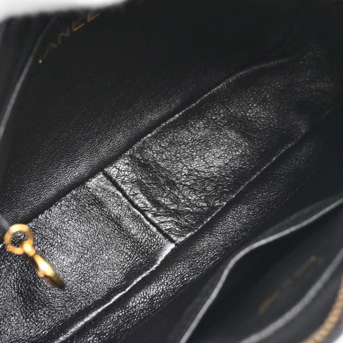 Chanel 1994-1996 Black Lambskin Camera Bag Mini