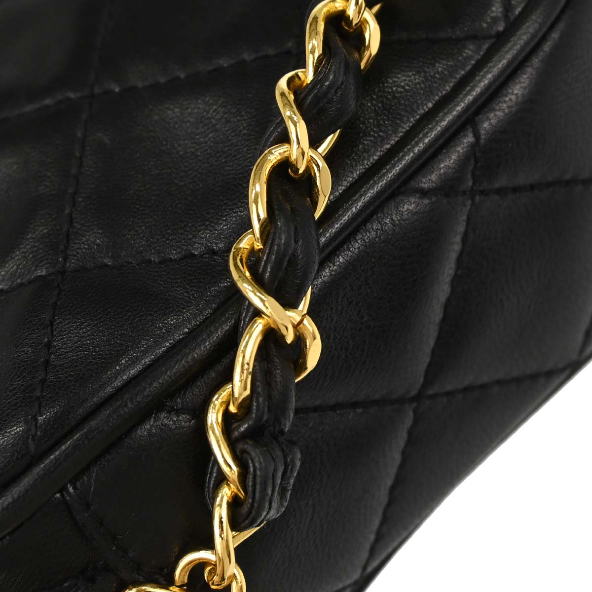 Chanel 1994-1996 Black Lambskin Camera Bag Mini