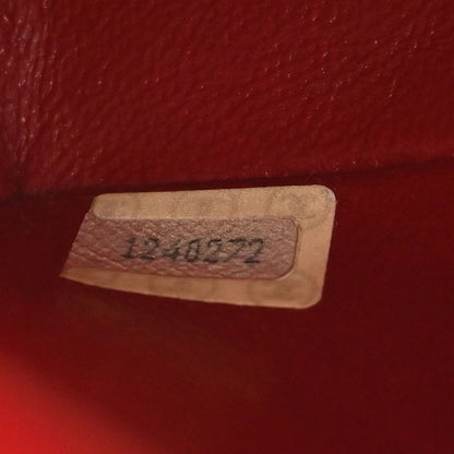 Chanel Red Lambskin Small Classic Double Flap Shoulder Bag