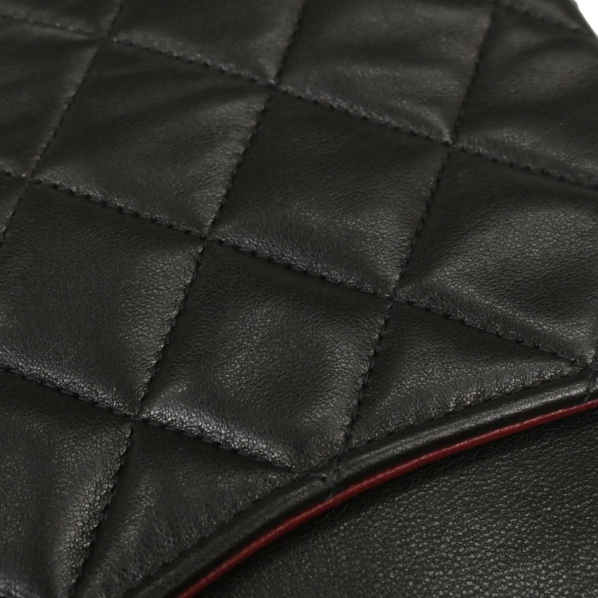 Chanel 1994-1996 Black Lambskin Medium Classic Double Flap Shoulder Bag