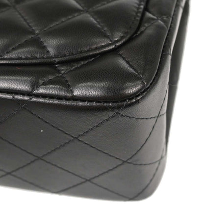 Chanel Black Lambskin Mini Classic Square Flap Shoulder Bag 17