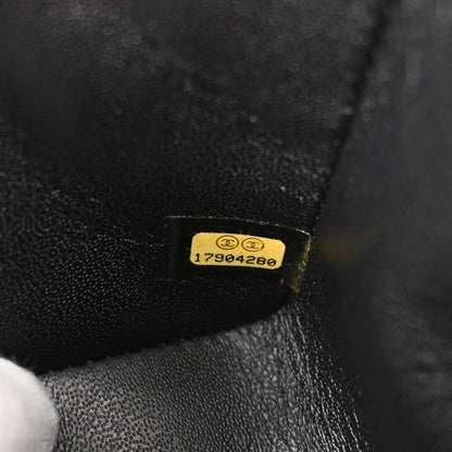 Chanel Black Lambskin Mini Classic Square Flap Shoulder Bag 17