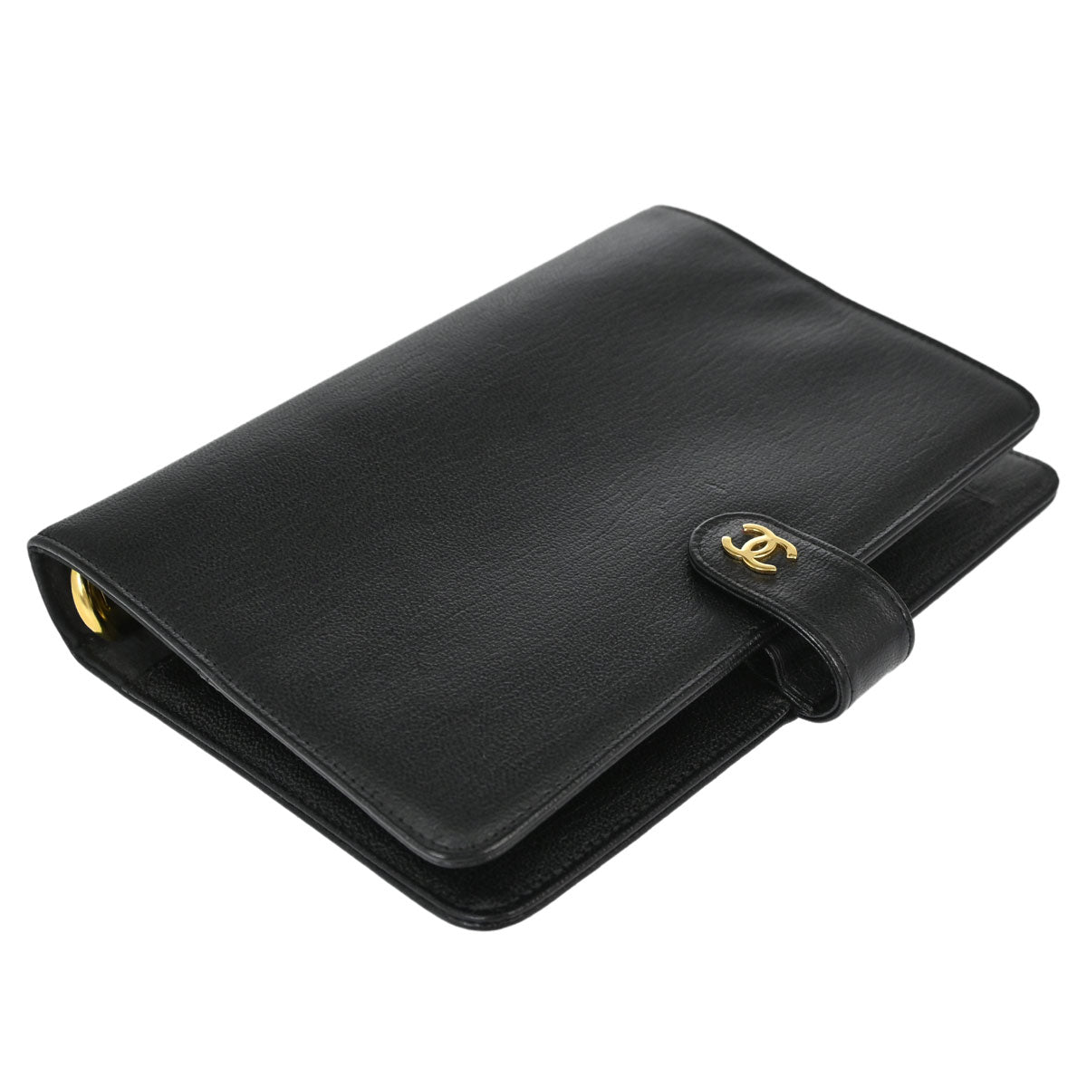 Chanel Black Calfskin Notebook Cover Small Good