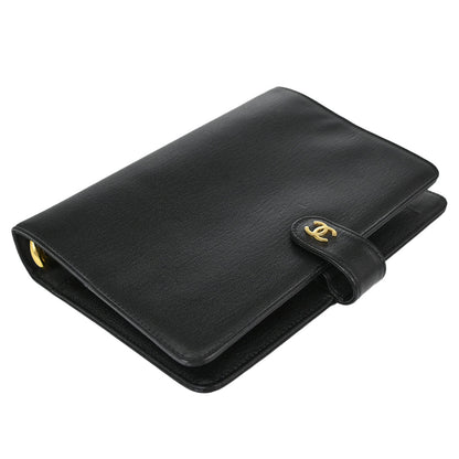 Chanel Black Calfskin Notebook Cover Small Good