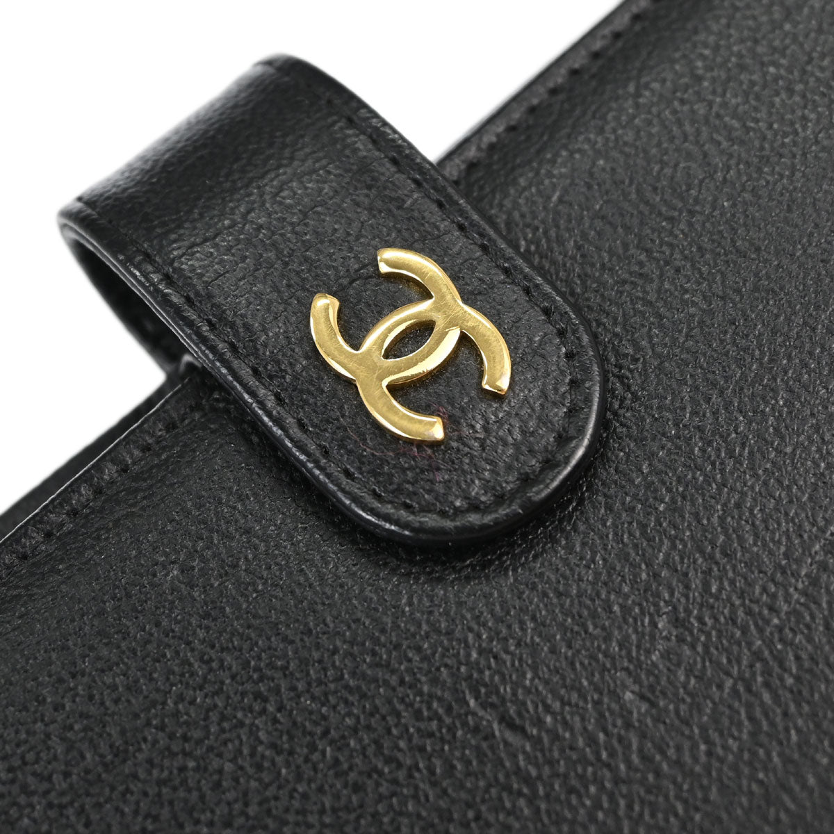 Chanel Black Calfskin Notebook Cover Small Good