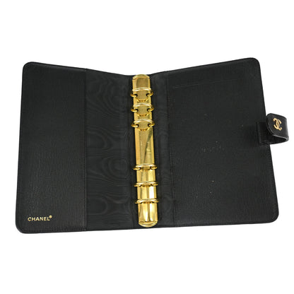 Chanel Black Calfskin Notebook Cover Small Good
