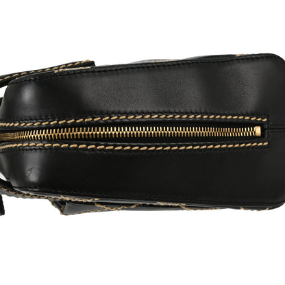 Chanel 2003-2004 Black Calfskin Wild Stitch Handbag