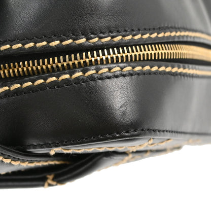 Chanel 2003-2004 Black Calfskin Wild Stitch Handbag