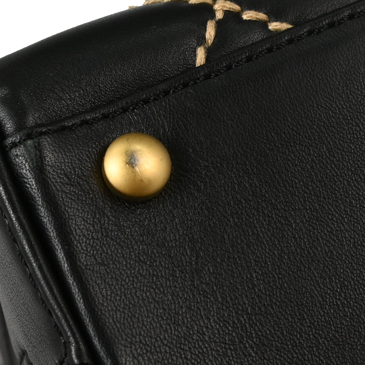 Chanel 2003-2004 Black Calfskin Wild Stitch Handbag