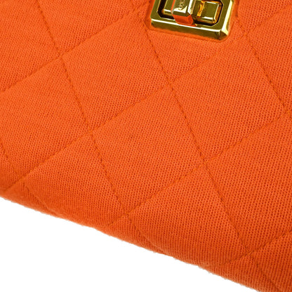 Chanel Orange Jersey Handbag