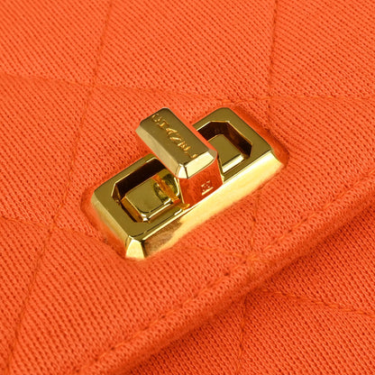 Chanel Orange Jersey Handbag