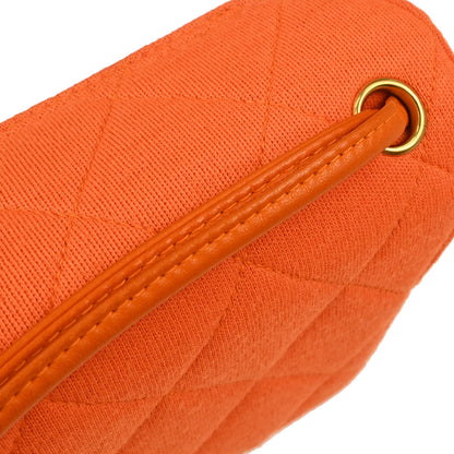 Chanel Orange Jersey Handbag