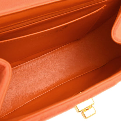 Chanel Orange Jersey Handbag