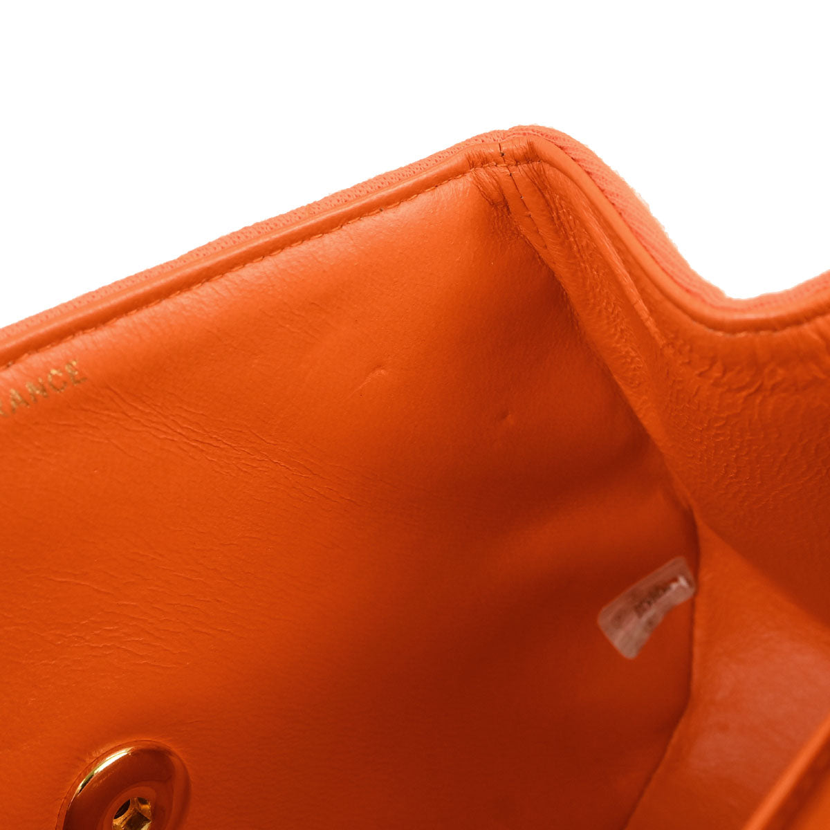 Chanel Orange Jersey Handbag