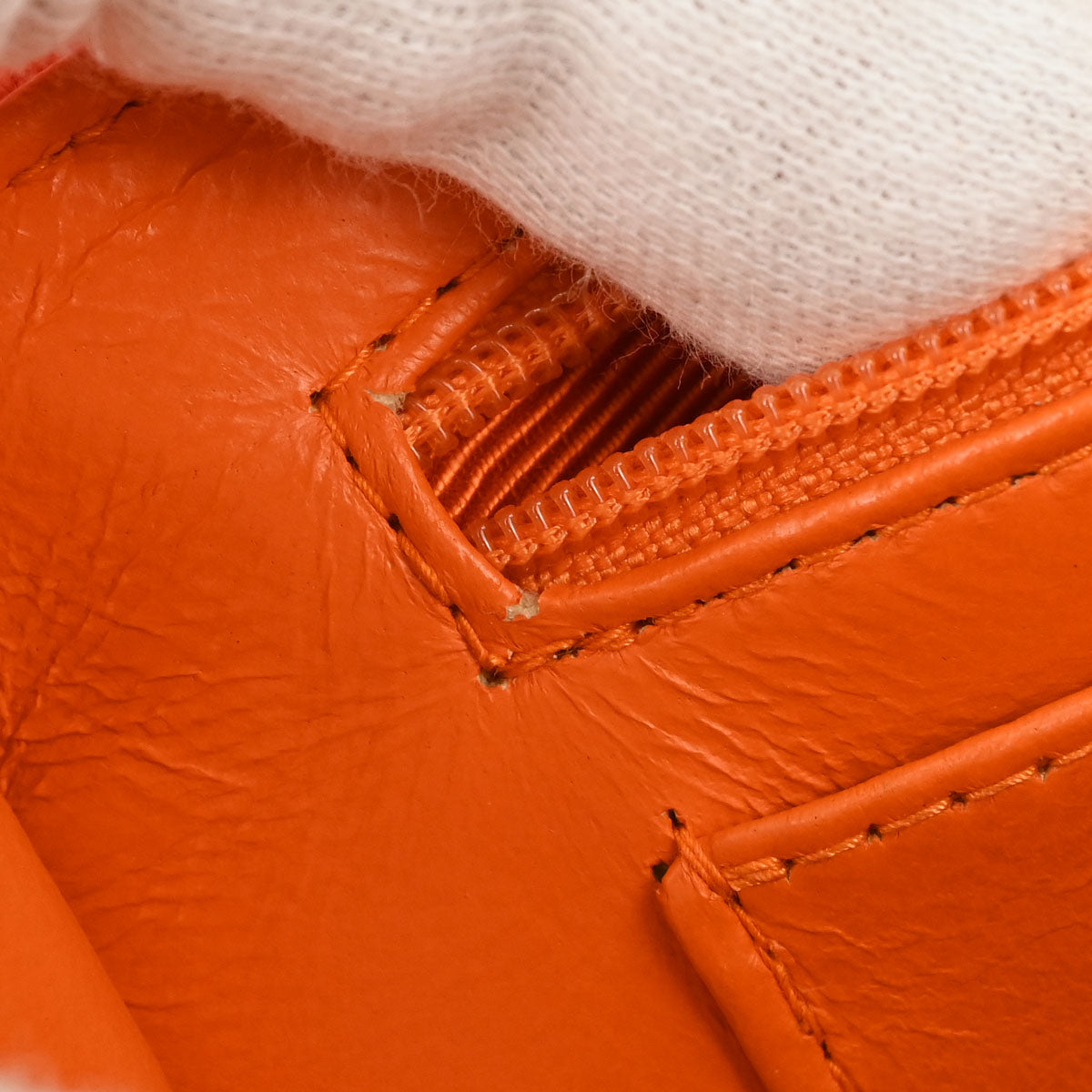 Chanel Orange Jersey Handbag