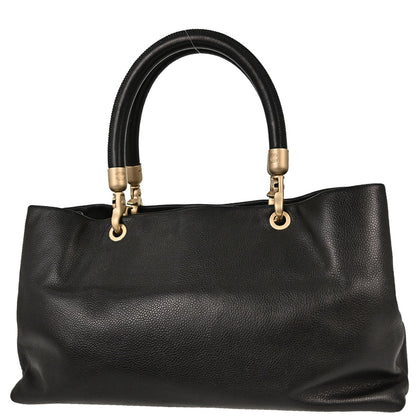 Chanel 2003-2004 Black Caviar Skin Tote Handbag