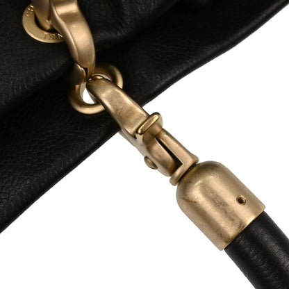 Chanel 2003-2004 Black Caviar Skin Tote Handbag