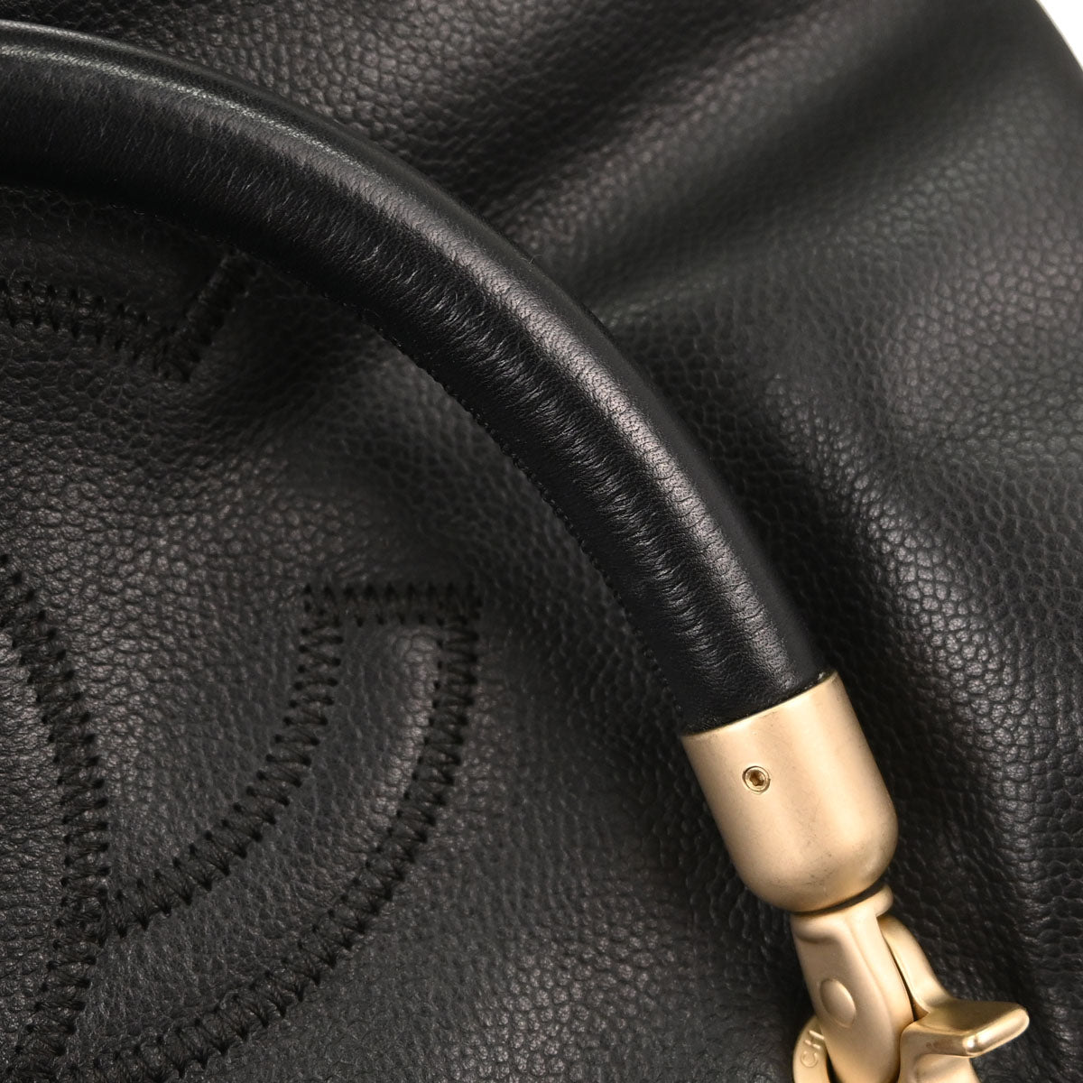 Chanel 2003-2004 Black Caviar Skin Tote Handbag