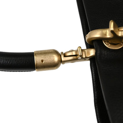 Chanel 2003-2004 Black Caviar Skin Tote Handbag