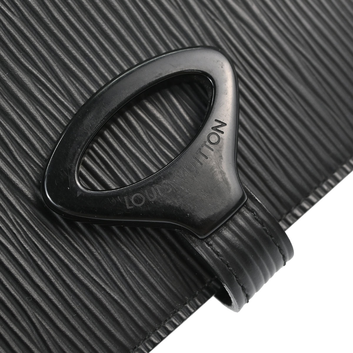 Louis Vuitton Black Epi Agenda PM Notebook Cover R20092 Small Good