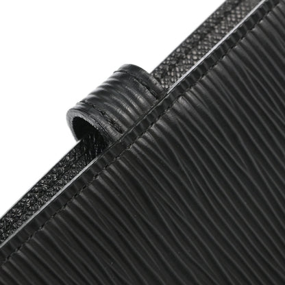 Louis Vuitton Black Epi Agenda PM Notebook Cover R20092 Small Good