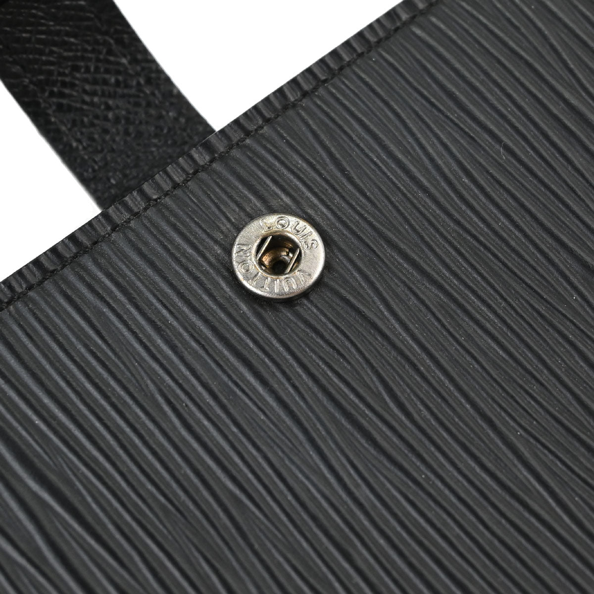 Louis Vuitton Black Epi Agenda PM Notebook Cover R20092 Small Good