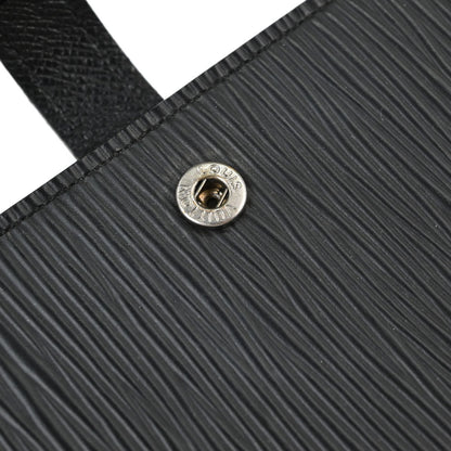 Louis Vuitton Black Epi Agenda PM Notebook Cover R20092 Small Good