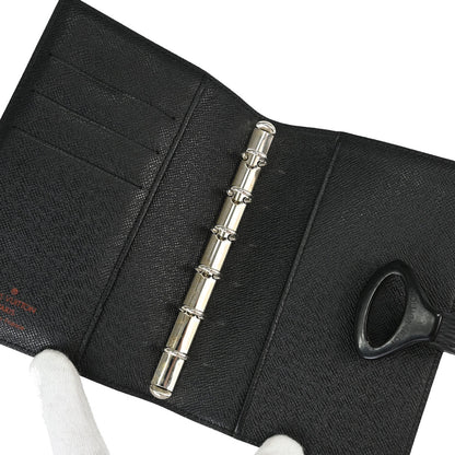 Louis Vuitton Black Epi Agenda PM Notebook Cover R20092 Small Good