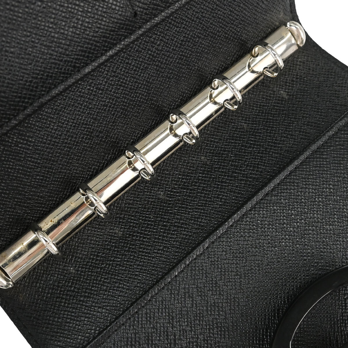 Louis Vuitton Black Epi Agenda PM Notebook Cover R20092 Small Good