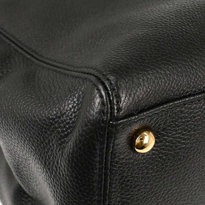Chanel 2009-2010 Black Calfskin Executive Cerf 2way Shoulder Tote Bag