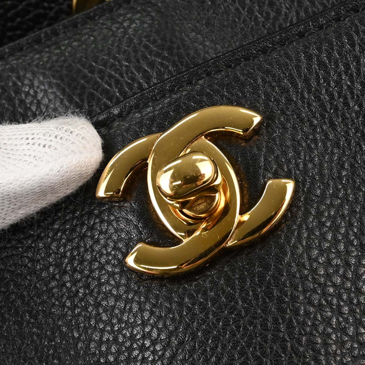 Chanel 2009-2010 Black Calfskin Executive Cerf 2way Shoulder Tote Bag
