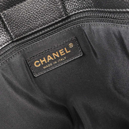 Chanel 2009-2010 Black Calfskin Executive Cerf 2way Shoulder Tote Bag